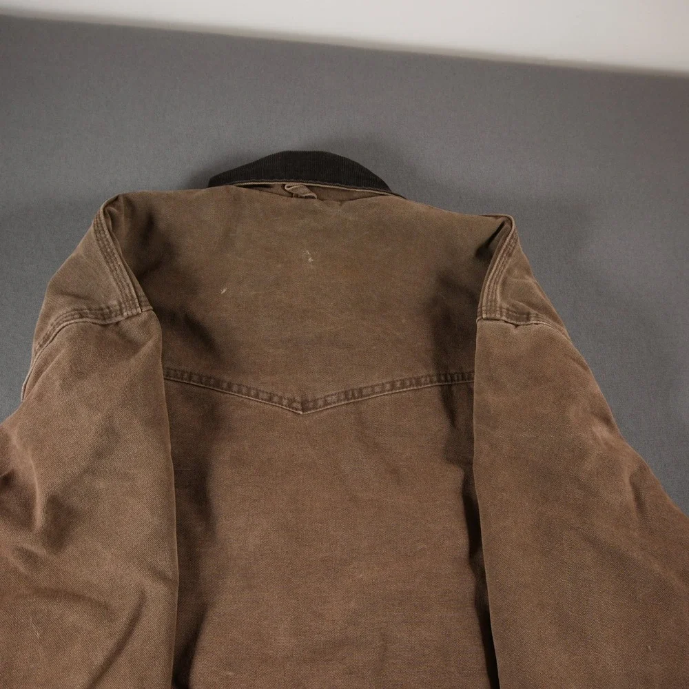 90's USA Carhartt CQ7182 Arctic Quilt-Lined Duck Men Chore Work Coat L Utility